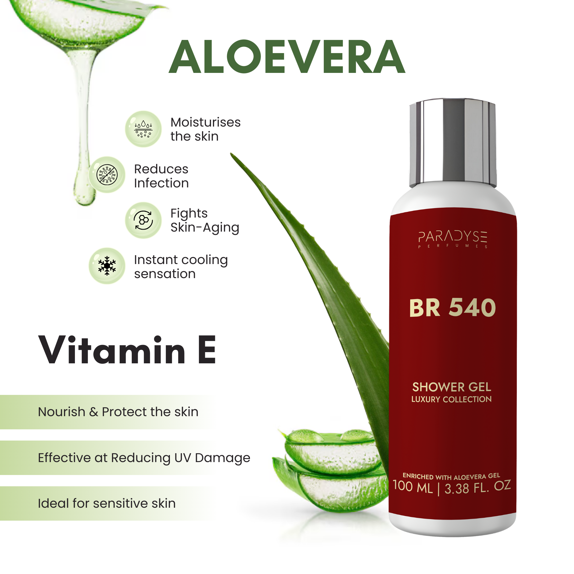 BR 540 Body Wash for Men | Woody Aromatic Scent | Moisturizing & Refreshing | Available in 100 ml