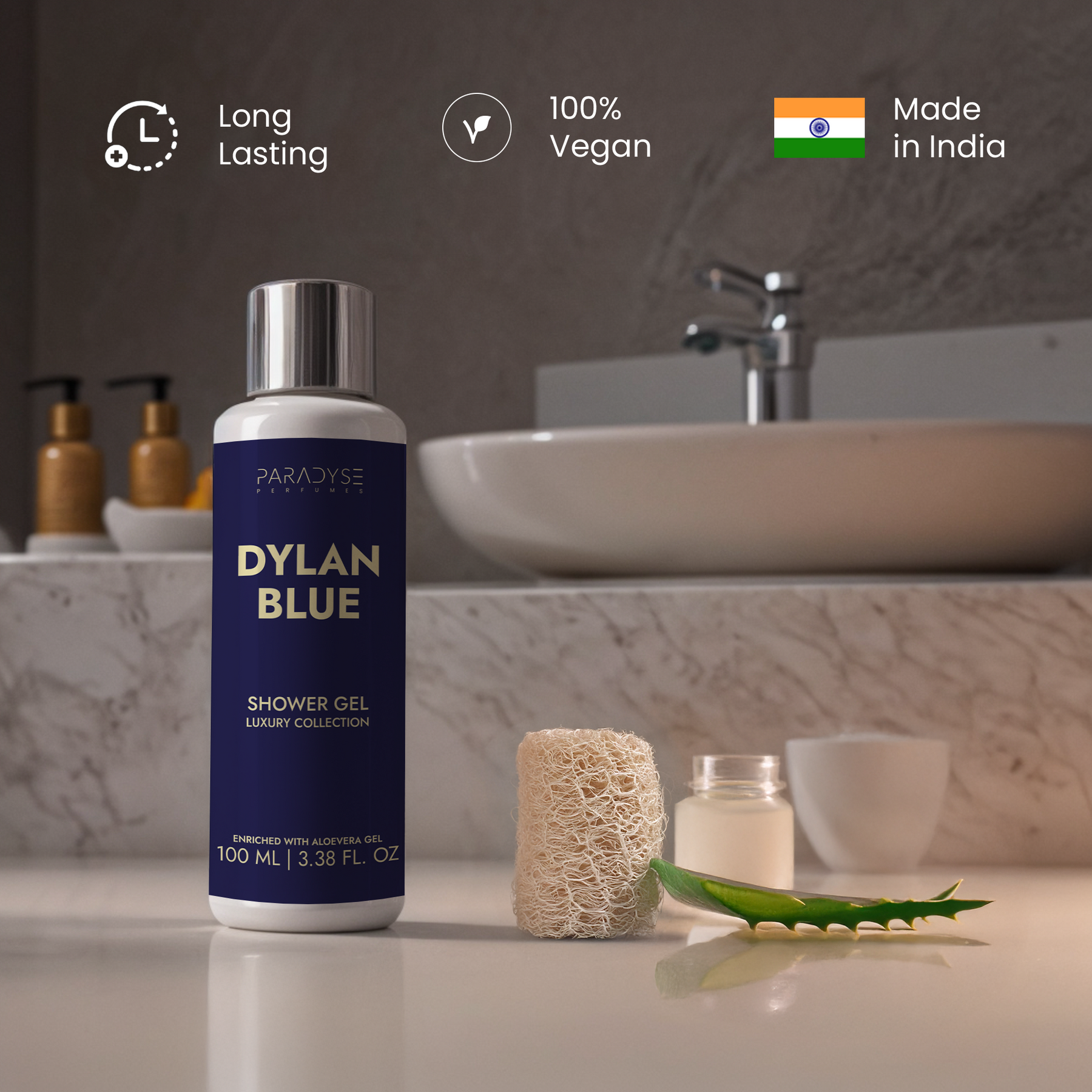 Dylan Blue Body Wash for Men | Woody Spicy Scent | Moisturizing & Refreshing | Available in 100 ml