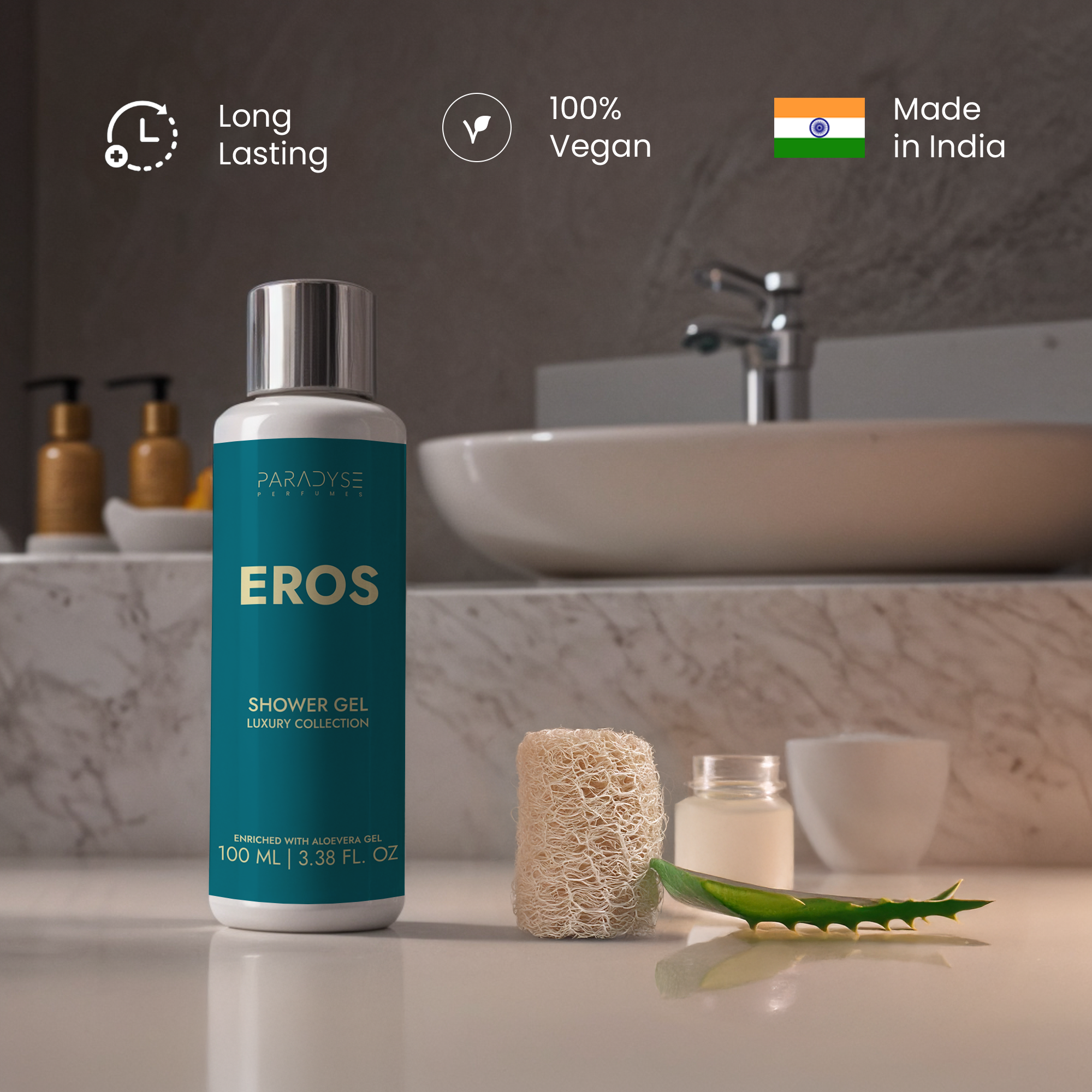 Eros Body Wash for Women | Fougere Woody Scent | Moisturizing & Refreshing | Available inl 100 ml
