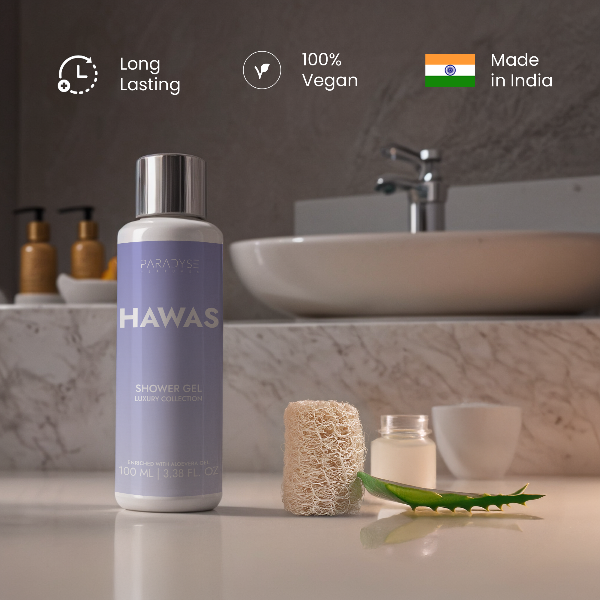The Hawas Body Wash for Men | Fruity Spicy Scent | Moisturizing & Refreshing | Available in 100 ml