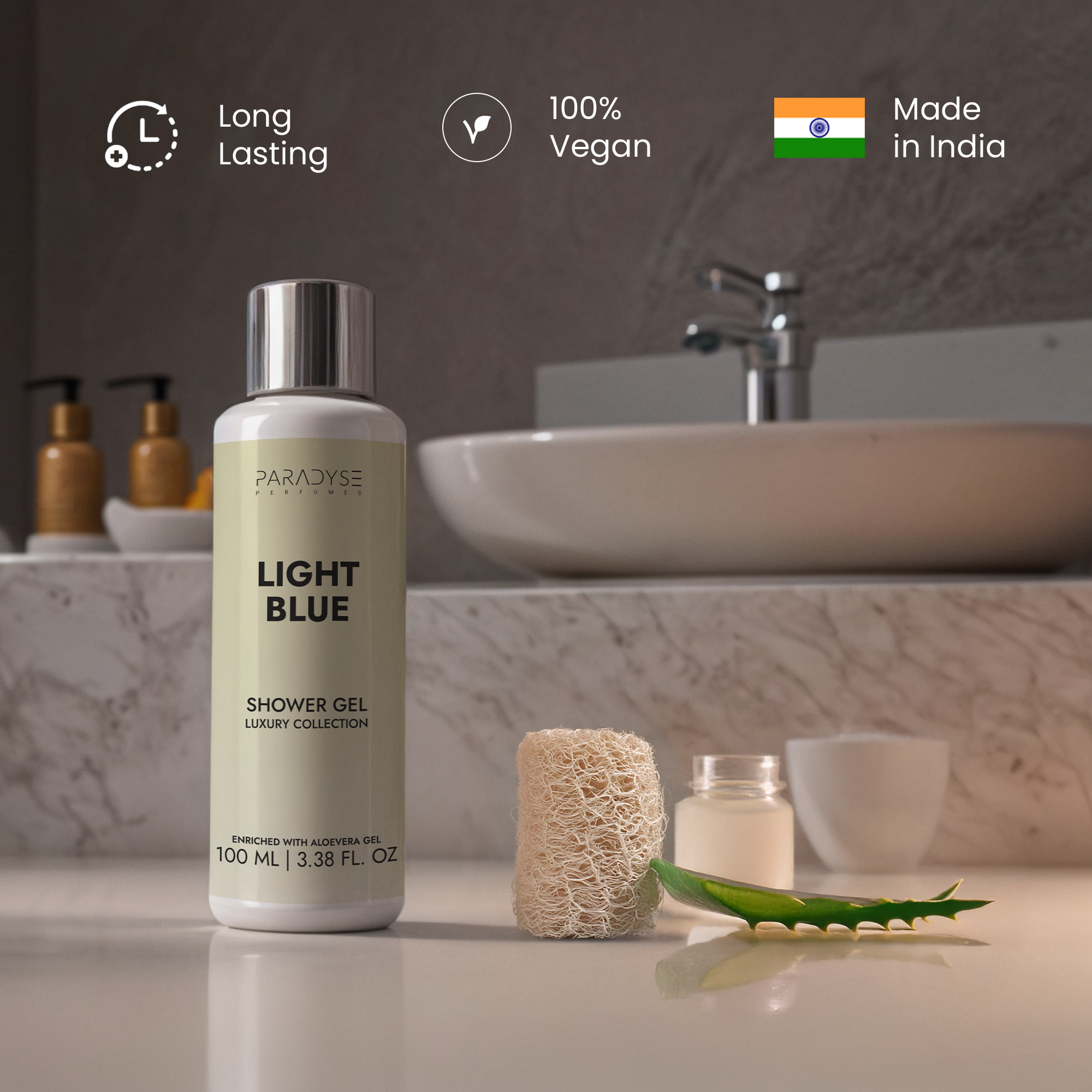 Light Blue Body Wash for Men | Citrus Aquatic Scent | Moisturizing & Refreshing | Available in 100 ml