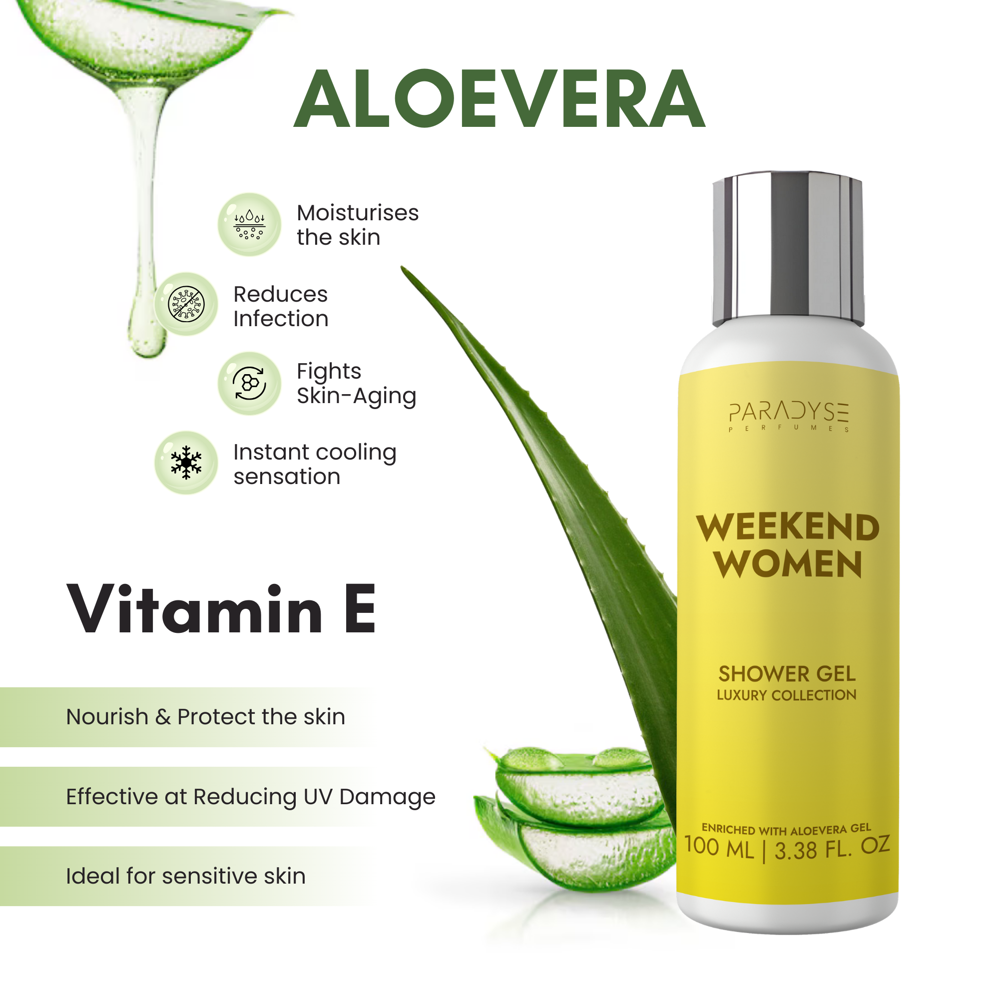 Weekend Women Body Wash for Women | Floral Fruity Woody Scent | Moisturizing & Refreshing | Available in 100 ml