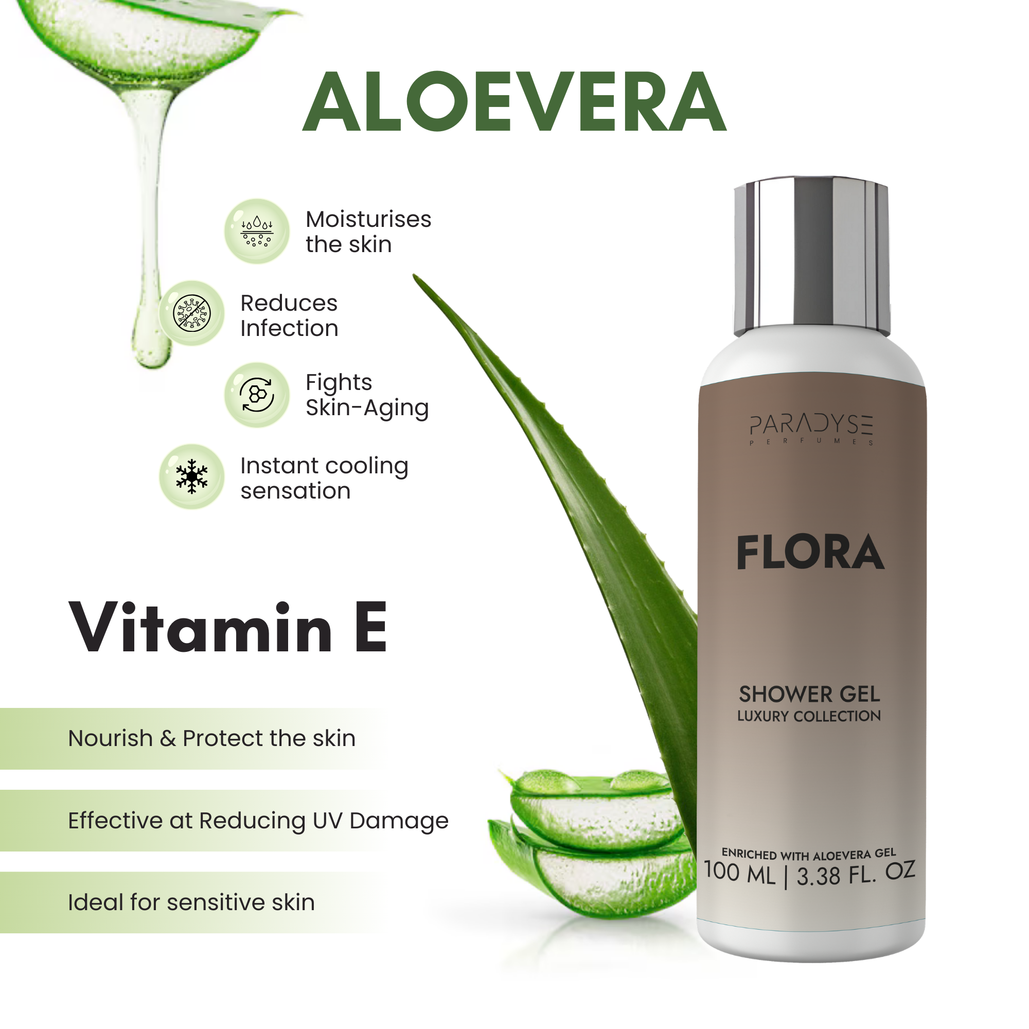 Flora Body Wash for Women | Fruity Floral Scent | Moisturizing & Refreshing | Available in 100 ml