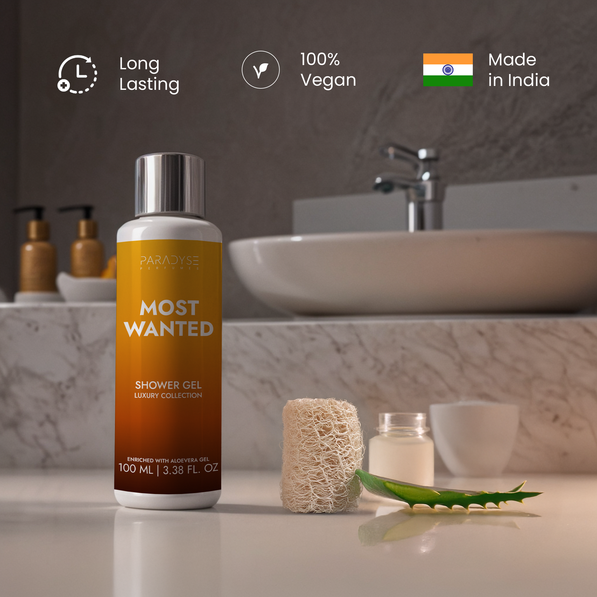Most Wanted Body Wash for Men | Gourmand Spicy Scent | Moisturizing & Refreshing | Available in 100 ml