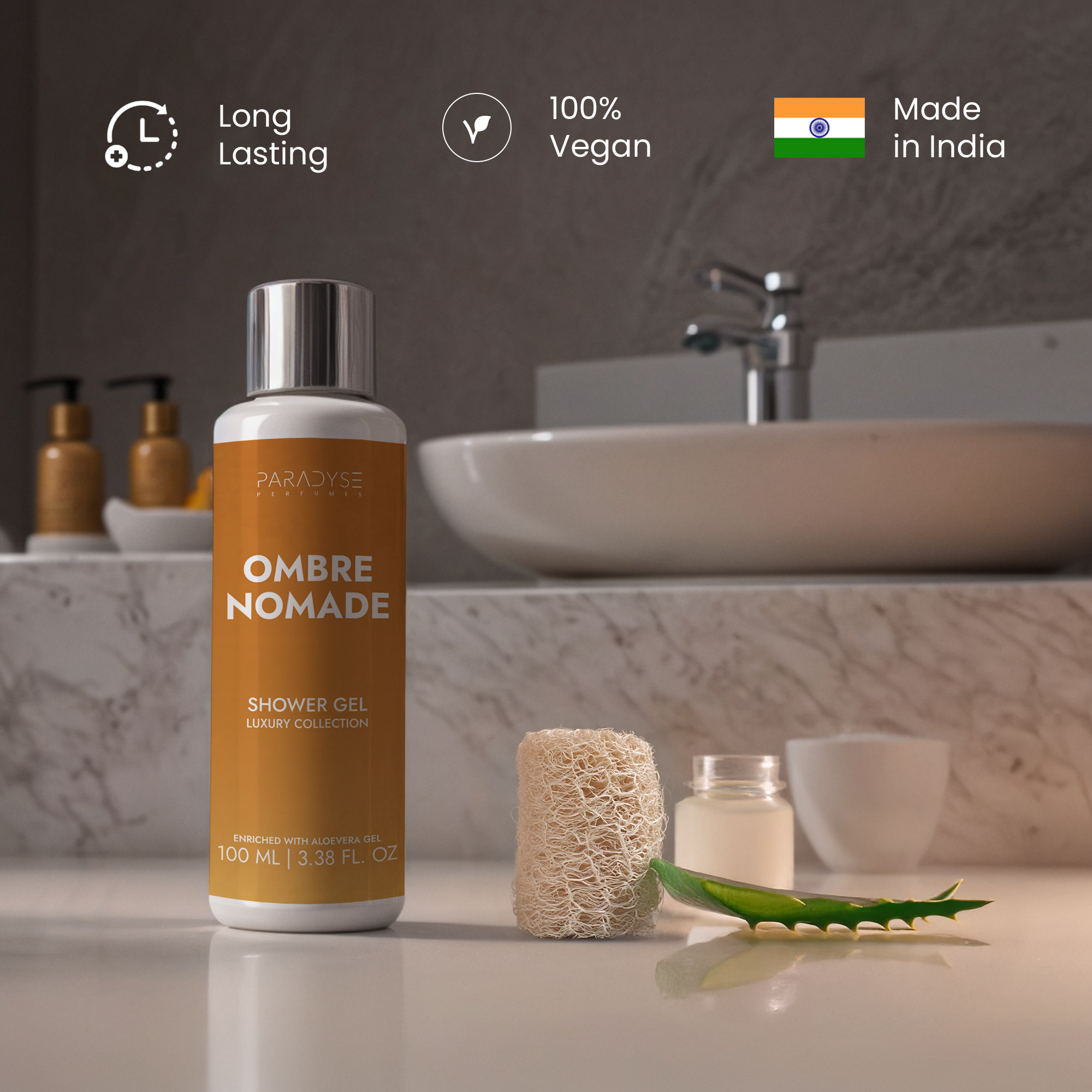 Ombre Nomade Body Wash for Men | Oriental Woody Scent | Moisturizing & Refreshing | Available in 100 ml