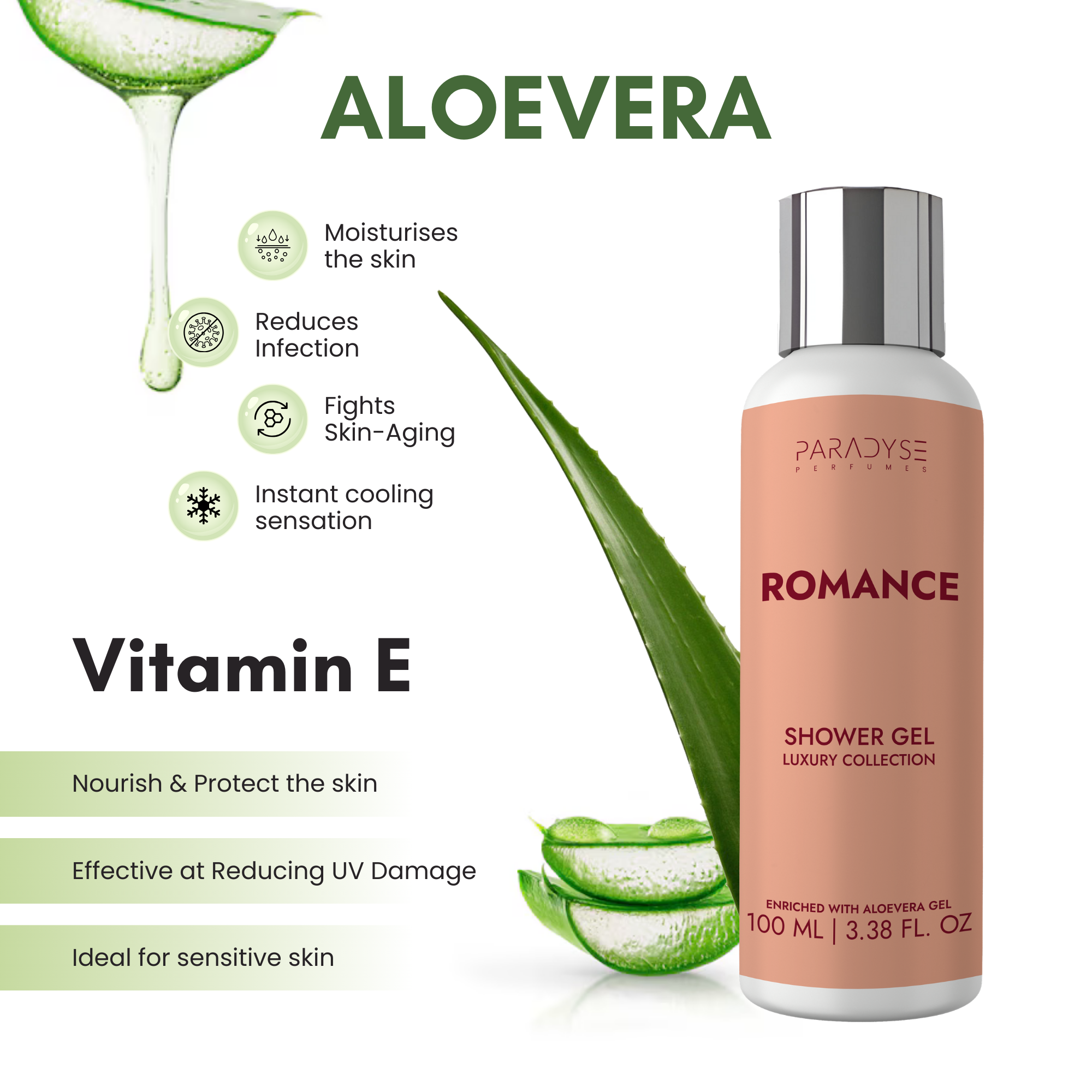 Romance Body Wash for Women | Floral Woody Scent | Moisturizing & Refreshing | Available in 100 ml